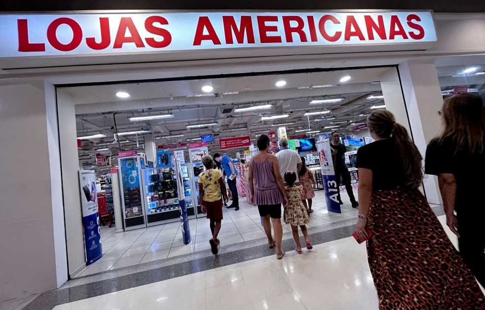 Entrada da Americanas no Norte Shopping, no Rio de Janeiro, onde a dívida da varejista em aluguel já chega a quase R$ 1 milhão — Foto: Mauro Pimentel/AFP