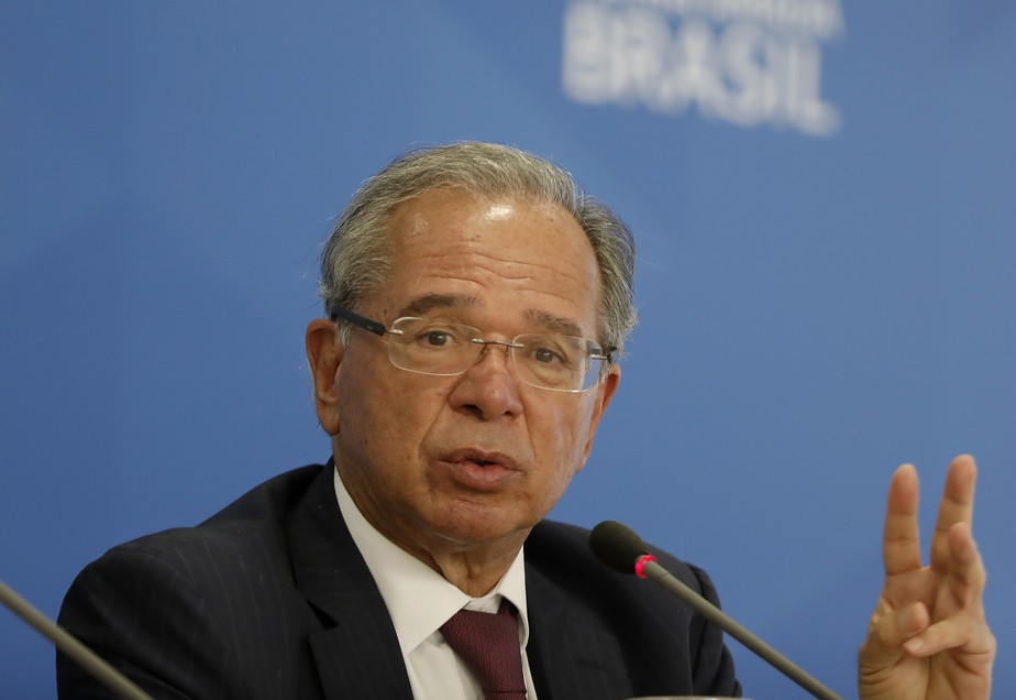 O ministro da Economia Paulo Guedes comemora o desempenho da economia brasileira no segundo trimestre