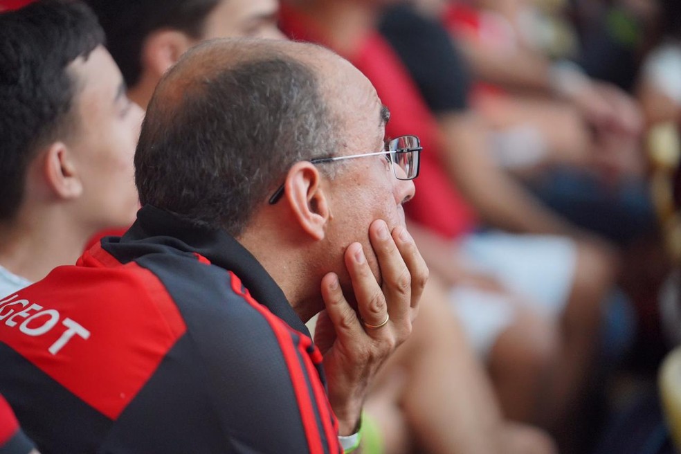 Termina o primeiro tempo entre River e Flamengo — Foto: Jorge Soares / G1