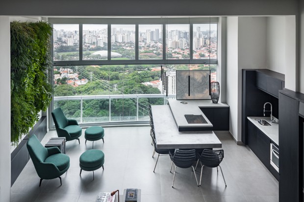 Mezanino otimiza espaço em apartamento de 80 m² (Foto: Divulgação)
