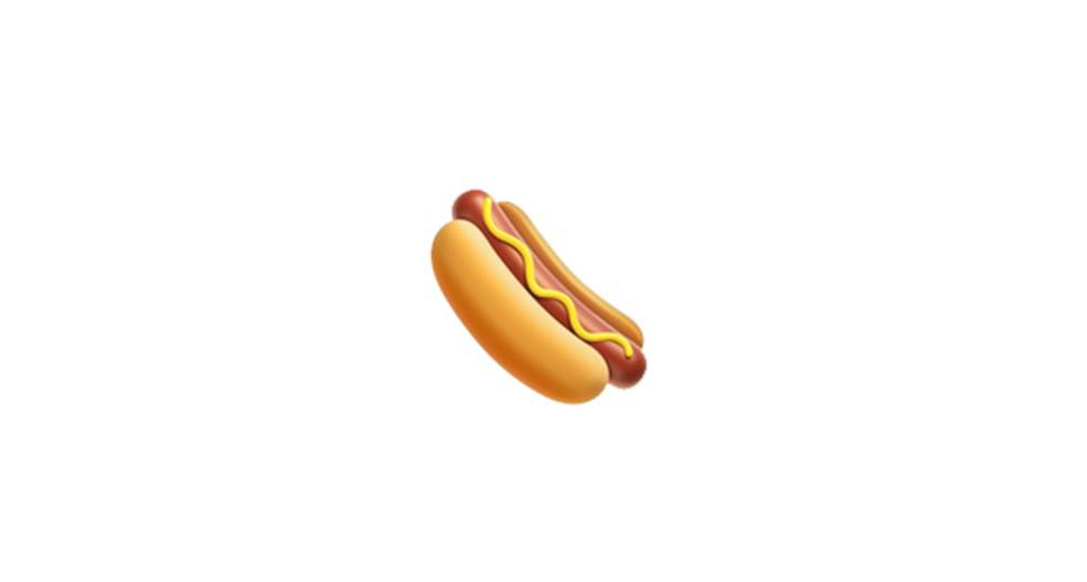 Emoji de cachorro quente  Foto: Reproduo/Emojipedia