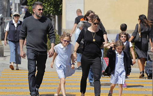 Ben Affleck, Jennifer Garner e as filhas, Violet e Seraphina
