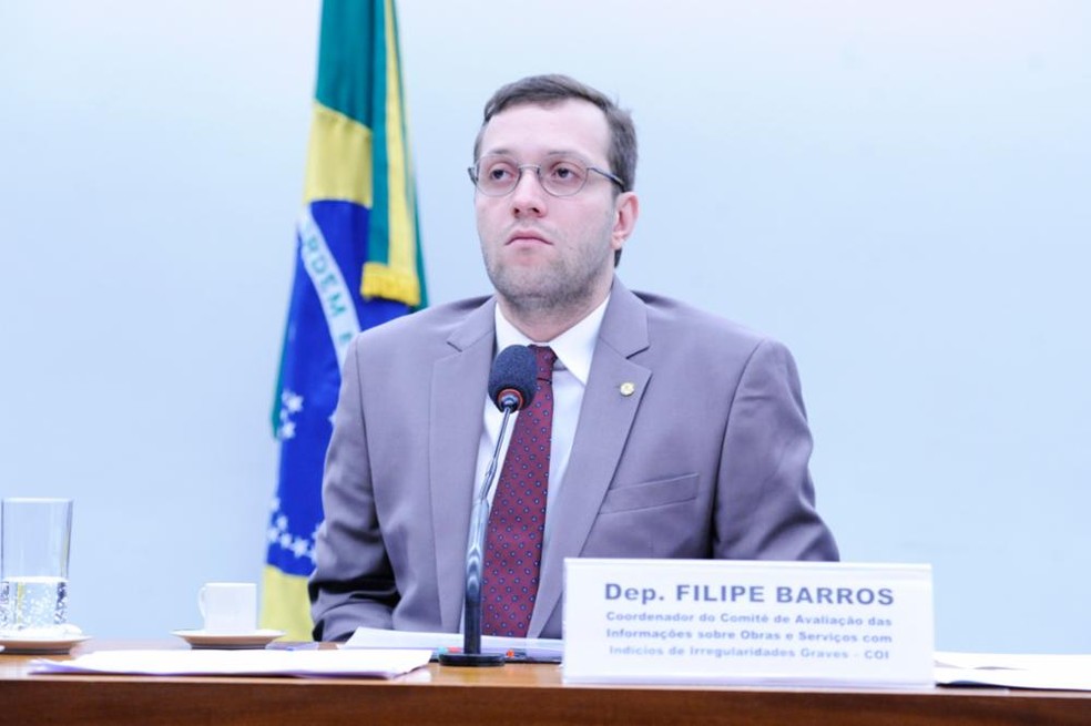 O deputado Filipe Barros (PSL-PR) — Foto: Cleia Viana / Câmaa dos Deputados