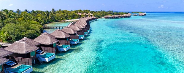 Hotel de luxo nas Maldivas (Foto: Divulgação)