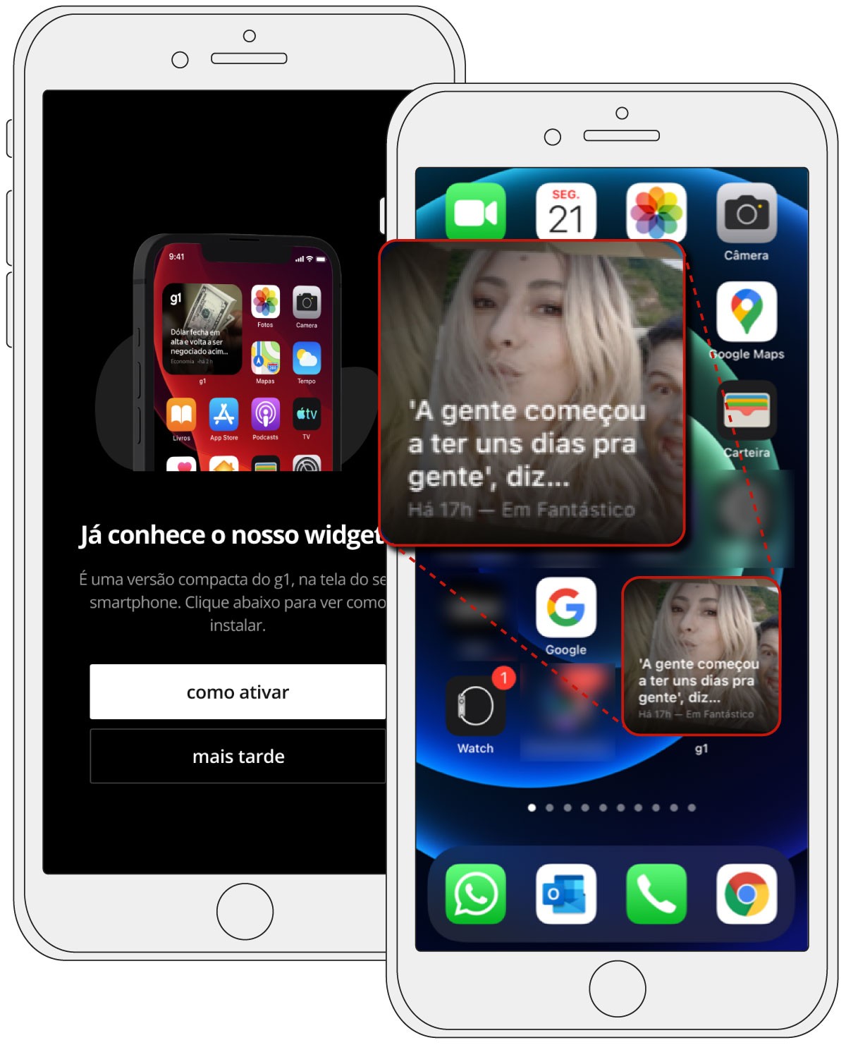 App do g1: nova versão ensina a criar widget no iPhone; veja como fazer