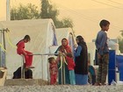 O campo que reúne as famílias que fugiram de Mossul - e do Estado Islâmico