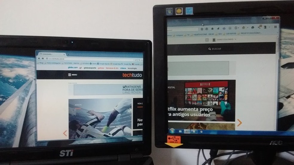 É possível utilizar periféricos que otimizam a jogabilidade nos notebooks gamers — Foto: Reprodução/Dario
