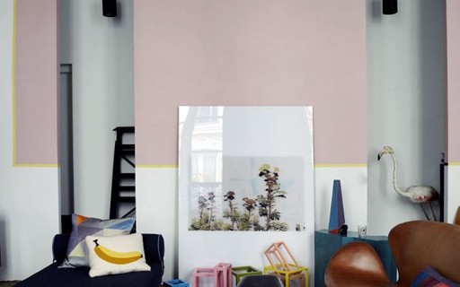 Décor do dia: sala de estar com ousadia na parede - Casa Vogue | Décor ...