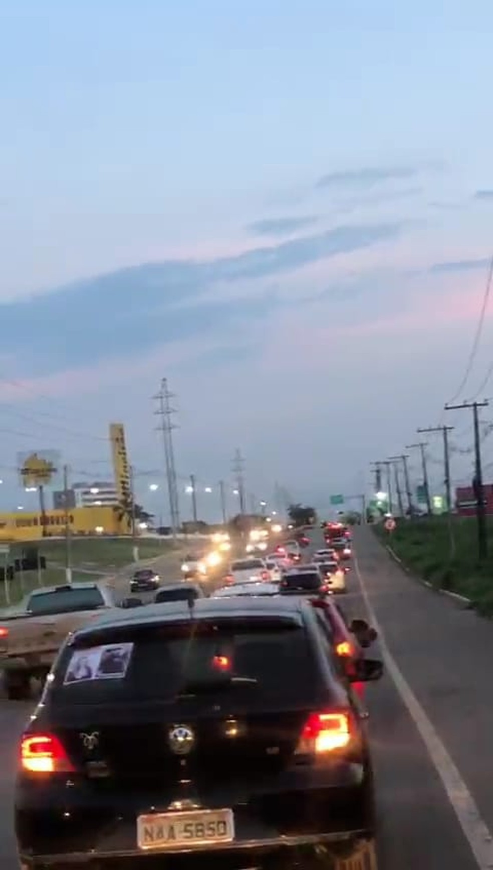 Carreata percorreu principais rodovias de Rio Branco — Foto: Arquivo pessoal 