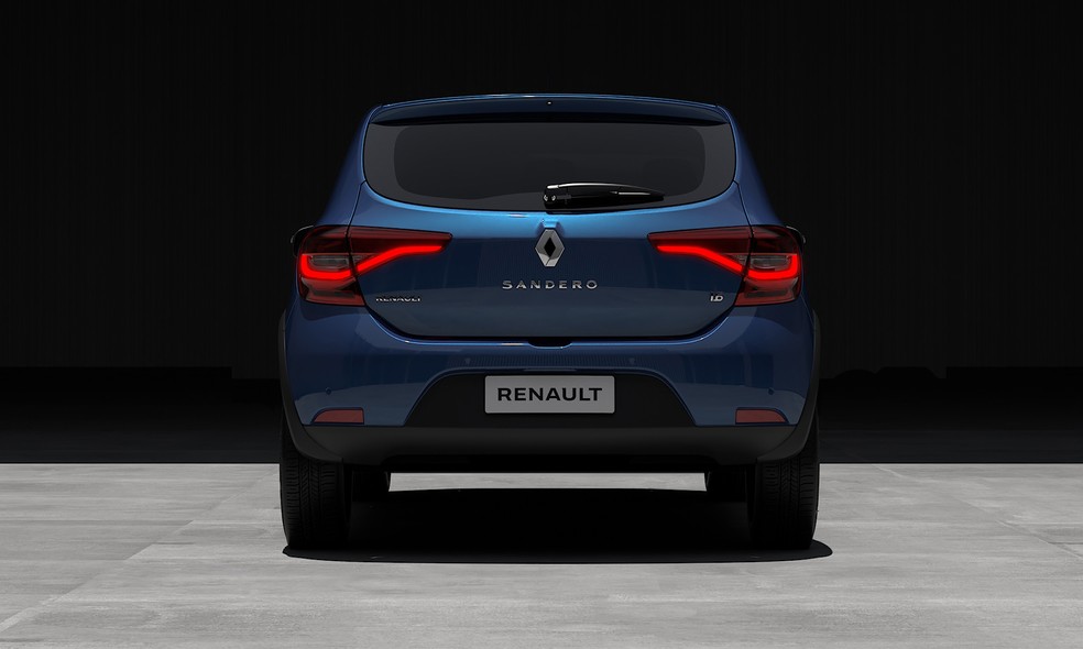 Veja como ficou o Renault Sandero na linha 2020 — Foto: Divulgação