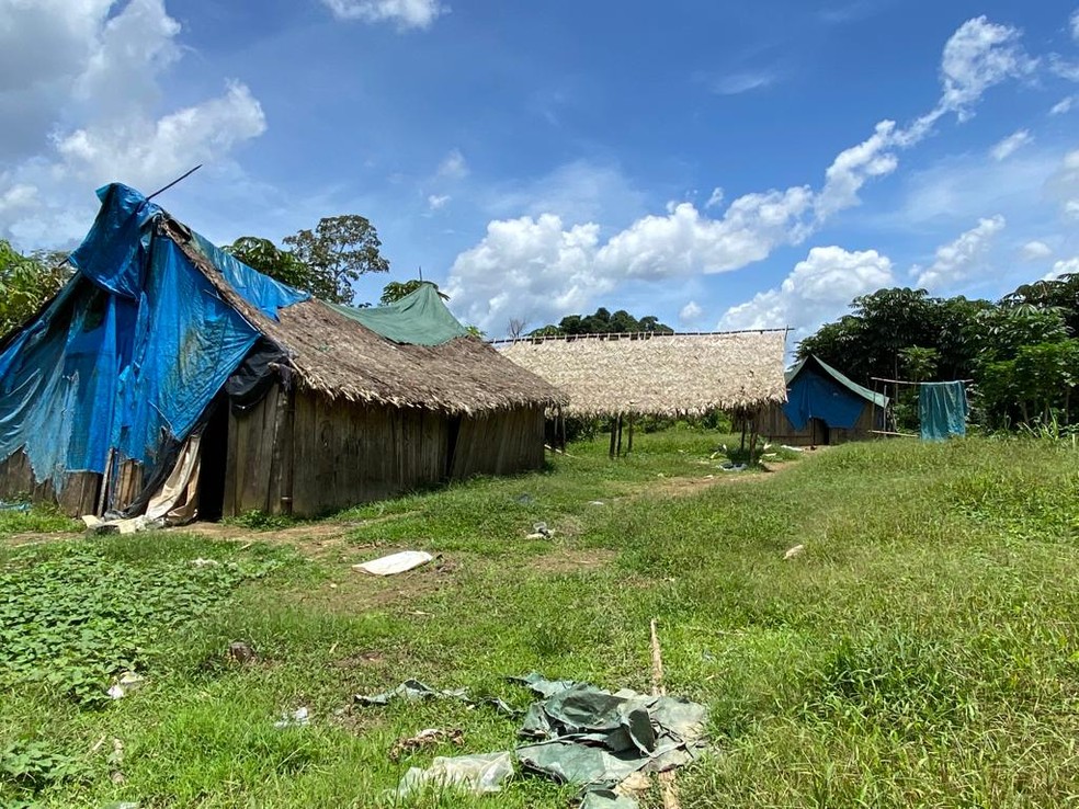 Comunidade Araca&ccedil;&aacute;, na Terra Yanomami &mdash; Foto: J&uacute;nior Hekurari/Divulga&ccedil;&atilde;o