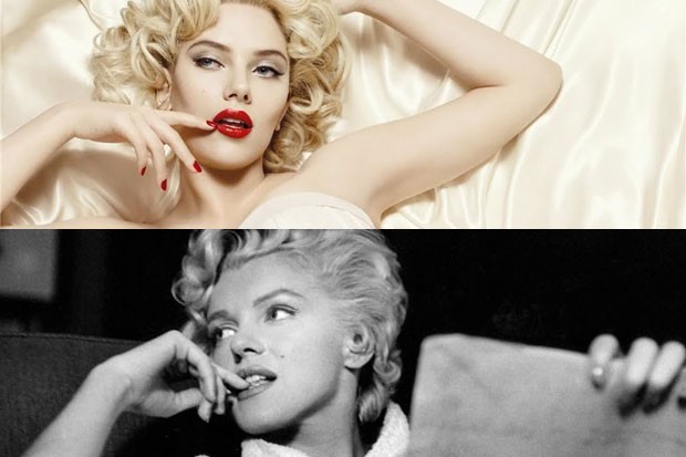Scarlett e Marilyn: compare as semelhanças (Foto: Divulgação)