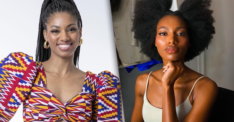 Antes e Depois de Tina — Foto: Fábio Rocha/Globo; Reprodução/Instagram
