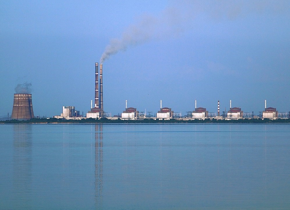 Usina Nuclear de Zaporizhzhia com o seus seis reatores, (Foto: Creative Commons )