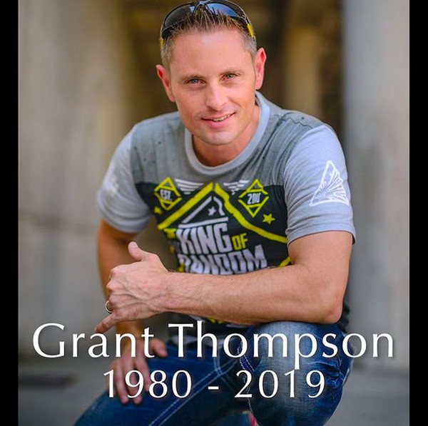 O post anunciando a morte do youtuber canadense Grant Thompson (Foto: Instagram)