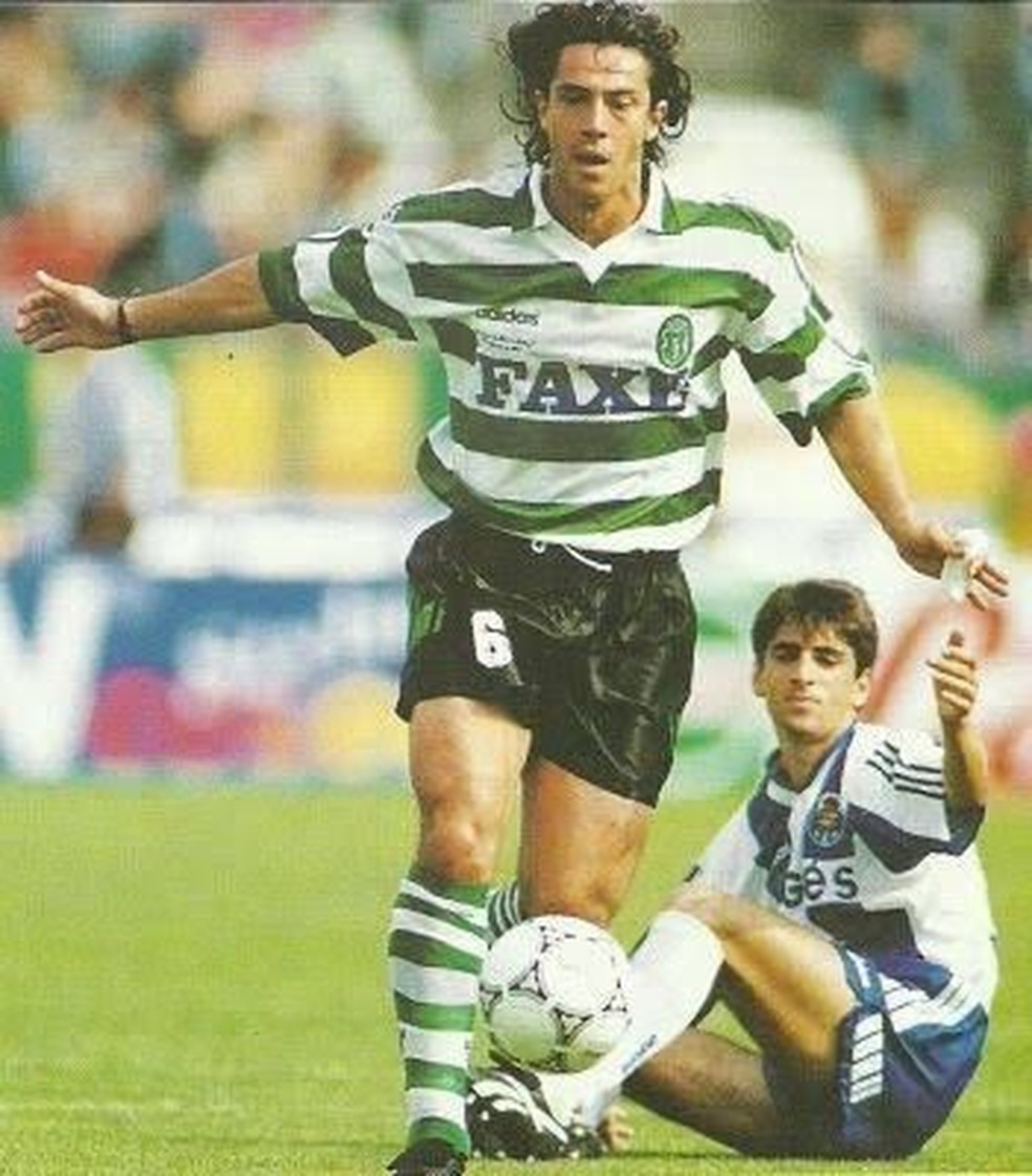 Paulo Sousa com a camisa do Sporting — Foto: Reprodução