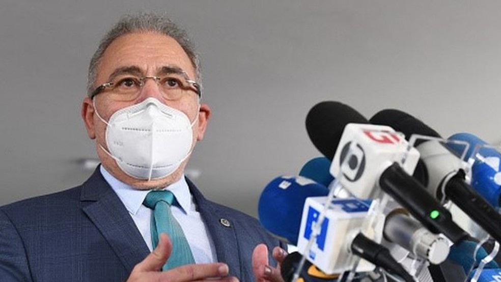 Fauci se reuniu recentemente com Marcelo Queiroga, o quarto ministro da saúde do Brasil durante a pandemia — Foto: Getty Images via BBC