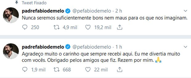 Padre Fábio de Melo deixa o Twitter (Foto: Reprodução/Twitter)