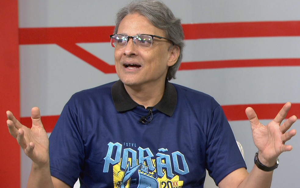 Gustavo Sá, produtor do festival "Porão do Rock", de Brasília — Foto: TV Globo/Reprodução
