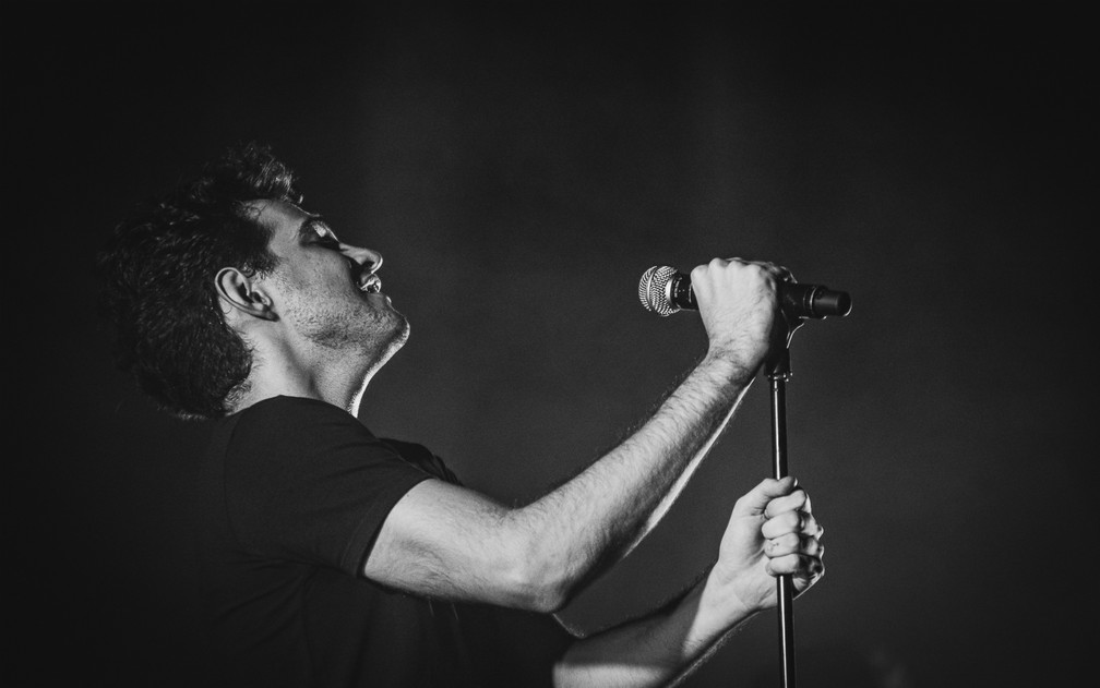Jão se apresenta no Theatro Pedro II em Ribeirão Preto (SP) — Foto: Luan Porto/G1
