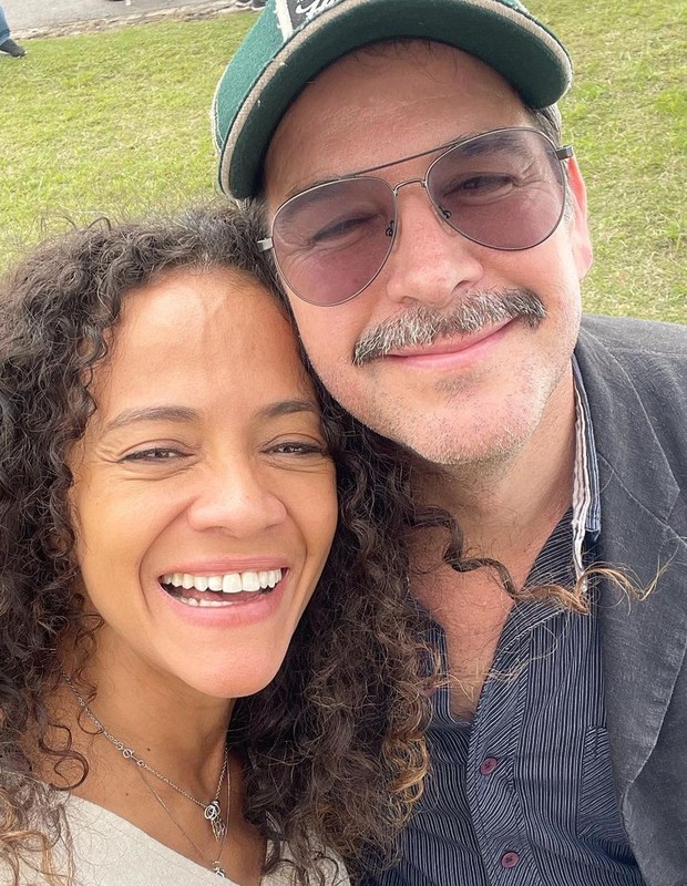 Aline Borges e Murilo Benício (Foto: Reprodução/Instagram)