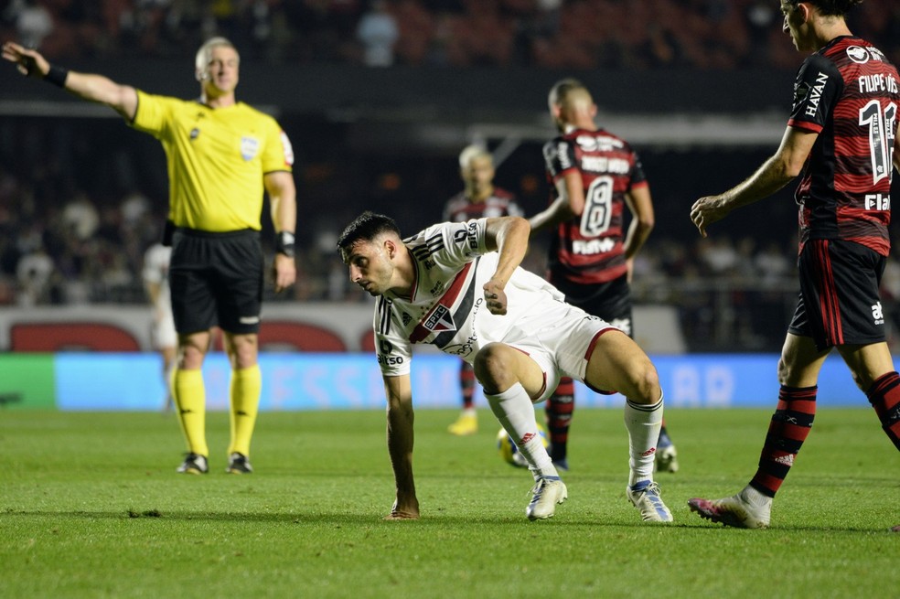 Calleri em São Paulo x Flamengo — Foto: Marcos Ribolli