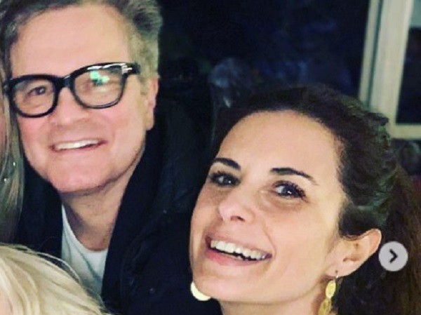 O ator Colin Firth com a ex-esposa Livia Giuggioli (Foto: Instagram)