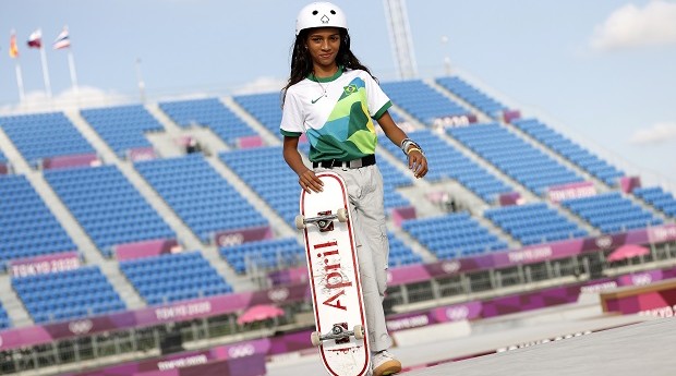 Rayssa "Fadinha" Leal, medalhista olímpica no skate aos 13 anos (Foto: GettyImages)