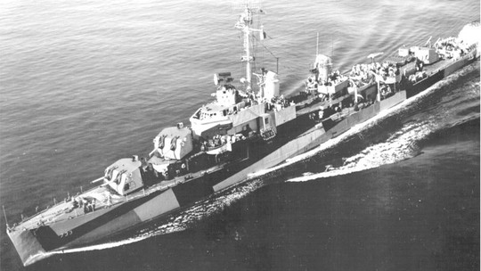 1º navio dos EUA naufragado por kamikaze na 2ª Guerra é achado no Japão
