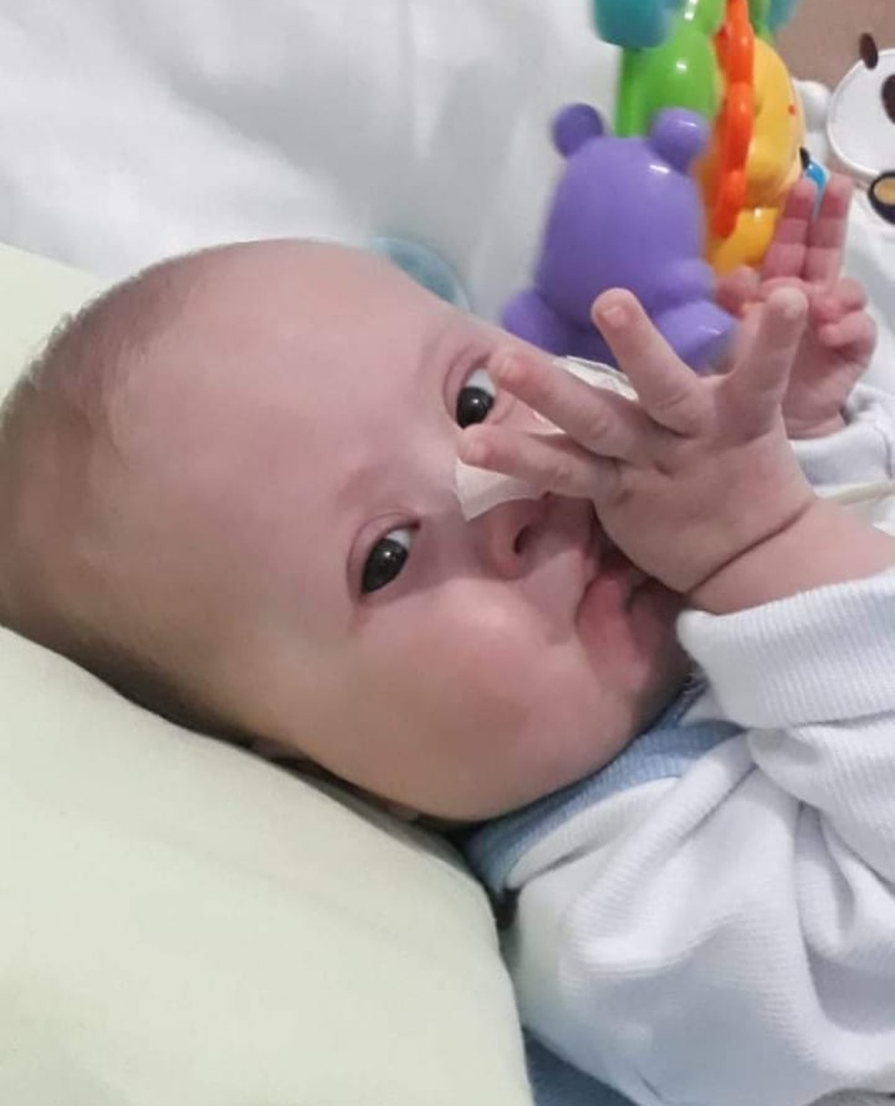 ThÃ©o estÃ¡ internado â Foto: Vanderluce da Costa/ Arquivo pessoal