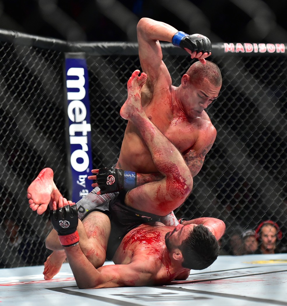 Sheymon Moraes venceu Julio Arce por decisÃ£o dividida no UFC 230 â?? Foto: Jason Silva