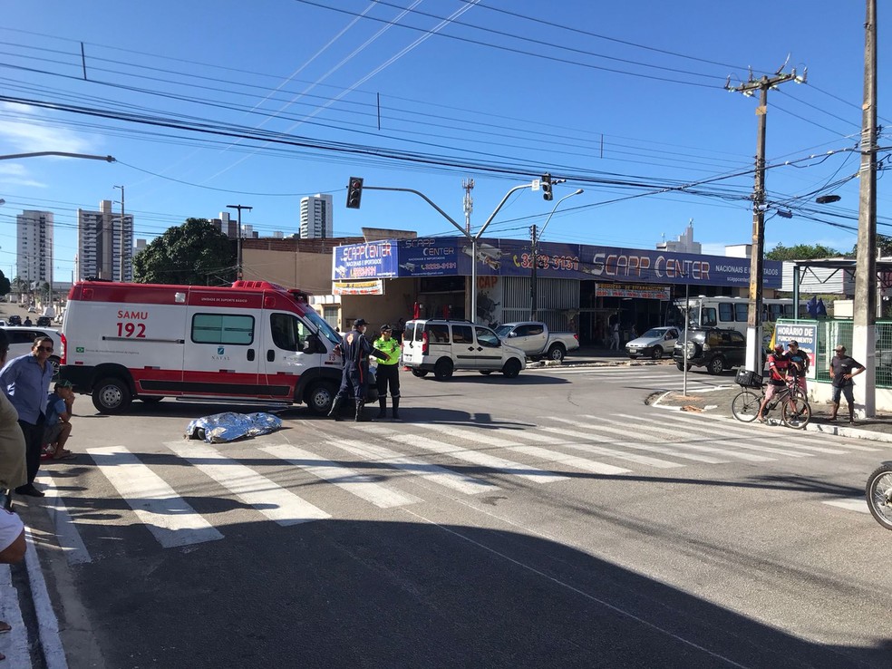 Acidente vitimou jovem de 24 anos em Natal — Foto: Geraldo Jerônimo/Inter TV Cabugi