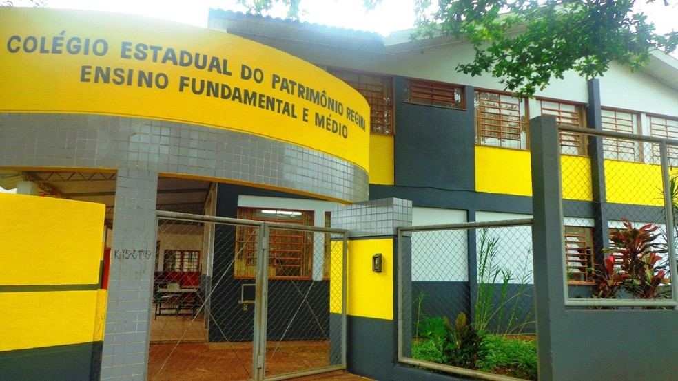 Colégio Estadual do Patrimônio Regina, em Londrina (PR), um dos finalistas no prêmio Gestão Escolar 2020 — Foto: Divulgação