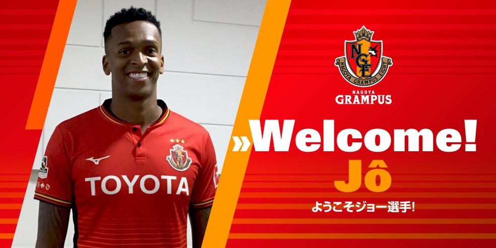 O ex-Corinthians agora é atacante do Nagoya Grampus (Foto: reprodução)
