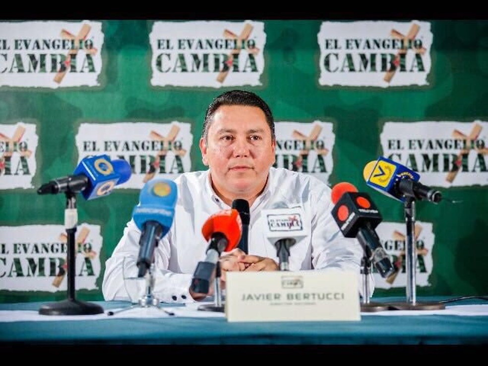 Javier Bertucci anunciu a candidatura à presidência da Venezuela (Foto: Reprodução/Twitter/@JAVIERBERTUCCI)