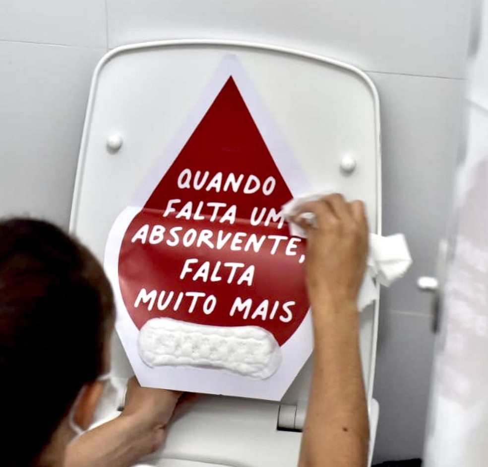 Coletivo Igualdade Menstrual realiza ações, com sede em Curitiba, desde 2020 — Foto: Divulgação/Coletivo Igualdade Menstrual