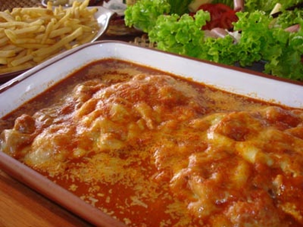 Bife à parmegiana Receitas Gshow Gshow