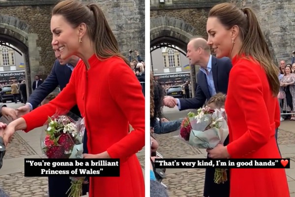 Kate Middleton em interação com os fãs (Foto: Reprodução/TikTok)