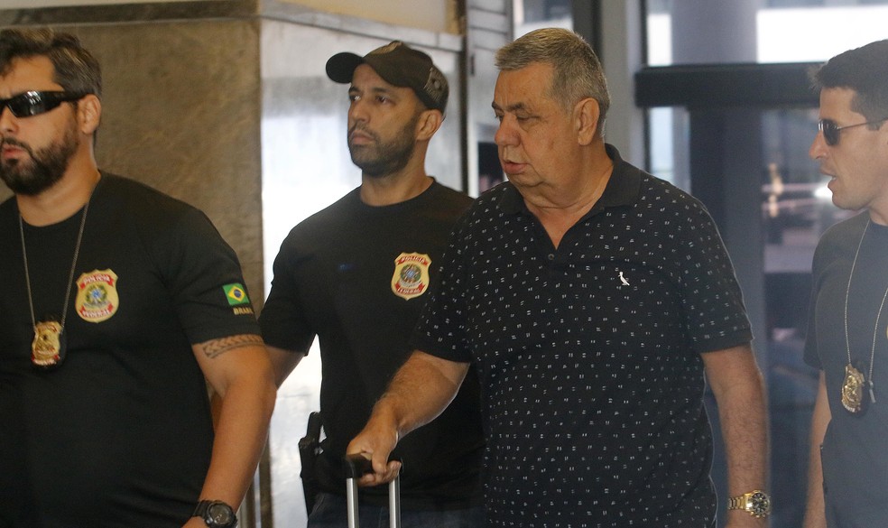 Picciane chega à sede da PF no Rio para depor na operação Cadeia Velha (Foto: Reginaldo Pimenta/Raw Image/Estadão Conteúdo)