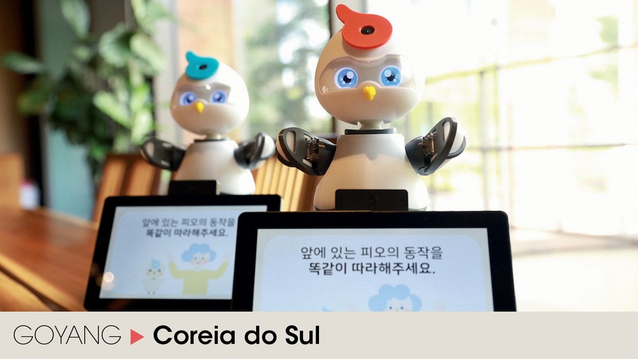 Pio, um simpático robô dotado de inteligência artificial, está ajudando a equipe médica do hospital Myongji, na Coreia do Sul, a melhorar a qualidade de vida de pacientes em estágio inicial de demência