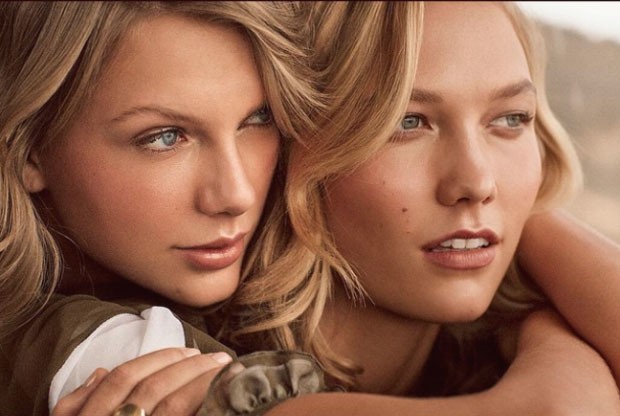 Taylor e Karlie Vogue (Foto: Divulgação)