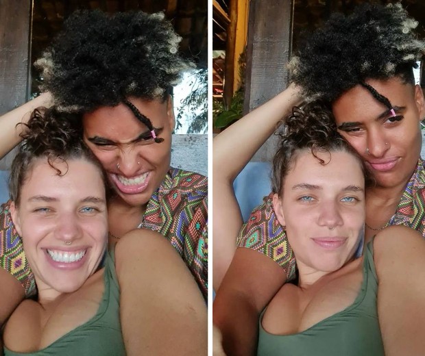 Bruna Linzmeyer e a namorada, Marta (Foto: Reprodução/Instagram)
