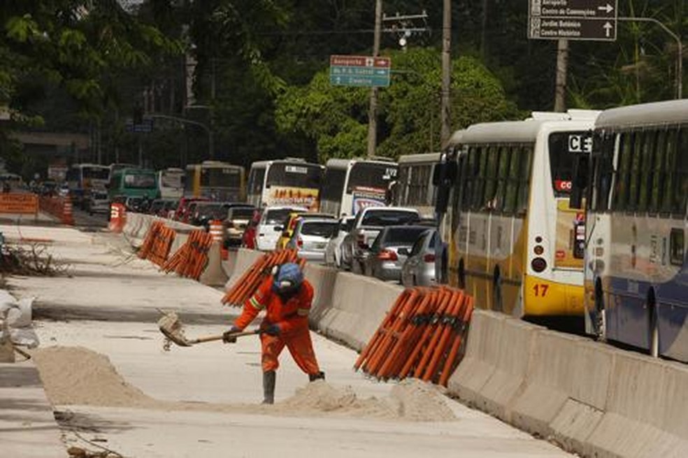 Obras do BRT já duram quase 9 anos. Levantamento do CGU aponta superfeturamento de mais de R$ 40 milhões (Foto: Agência Belém)