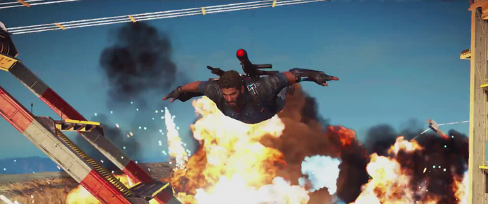 Em meio a todo o caos e explosões que Rico causa em Just Cause 3 há uma estratégia para incitar uma revolução (Foto: Reprodução/YouTube)