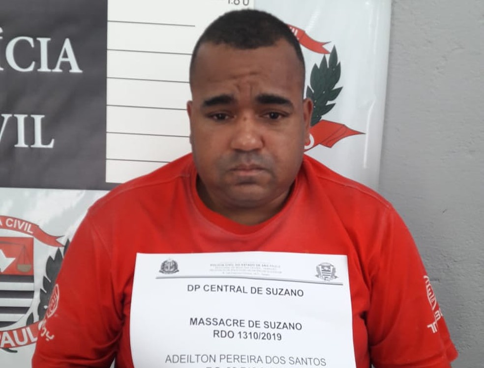Adeilton Pereira dos Santos é um dos presos por suspeita de envolvimento no massacre da Raul Brasil — Foto: Polícia Civil/Divulgação