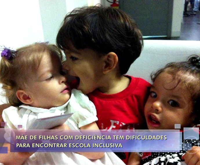 Família na busca por inclusão nas escolas (Foto: TV Globo)