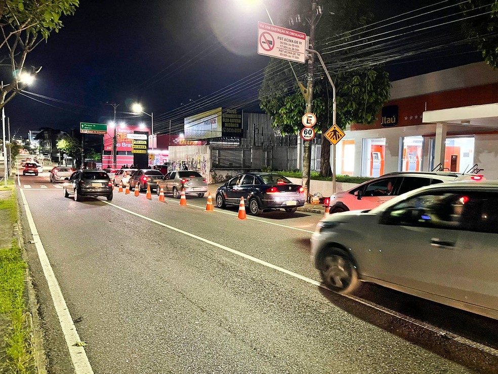 Detran realizou fiscalizações em Manaus durante o feriado do Carnaval — Foto: Divulgação
