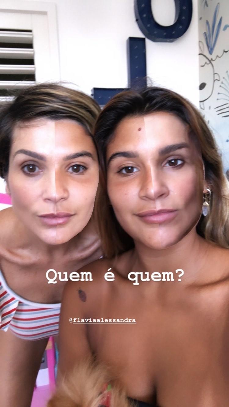 Giulia Costa e Flávia Alessandra impressionam por semelhança (Foto: Reprodução/ Instagram)