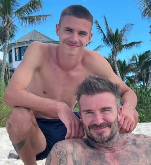 Romeo Beckham e David Beckham (Foto: Instagram)