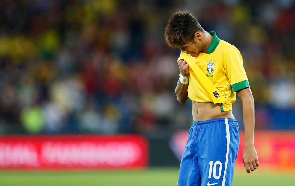 Com Neymar, Brasil perdeu último duelo contra a Suiça, em amistoso em 2013 em Basel (Foto: Reuters)